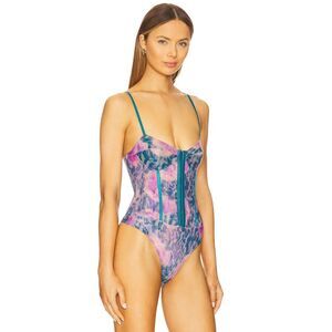 Free people printed night rhythm bodysuit